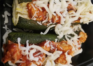 chicken parmesan zucchini boats  best meal delivery