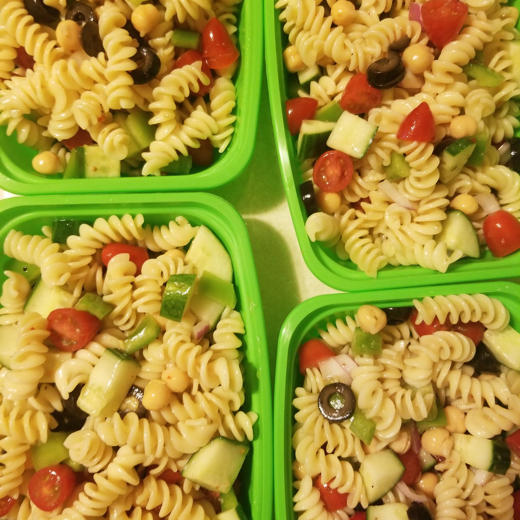pasta salad with cherries and zucchini  best meal delivery