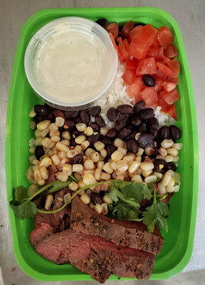 Steak Bowl with low fat ranch